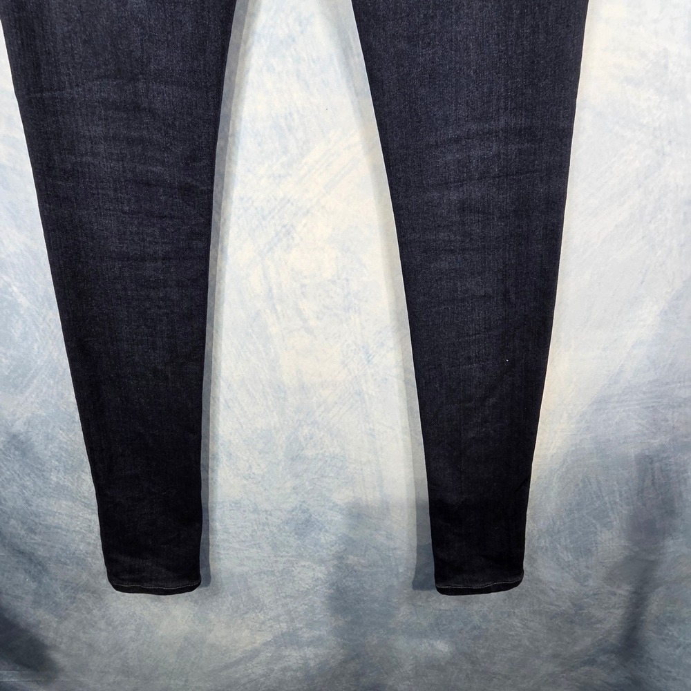 AG Adriano Goldschmied Farrah High Rise Skinny Jeans Dark Indigo Blue 25 - Picture 7 of 8